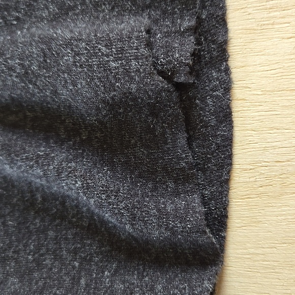 Dark Gray Short Sleeve Dress Size Sm Kimichi Blue Round Neck Mini Rough Edge - Picture 9 of 9